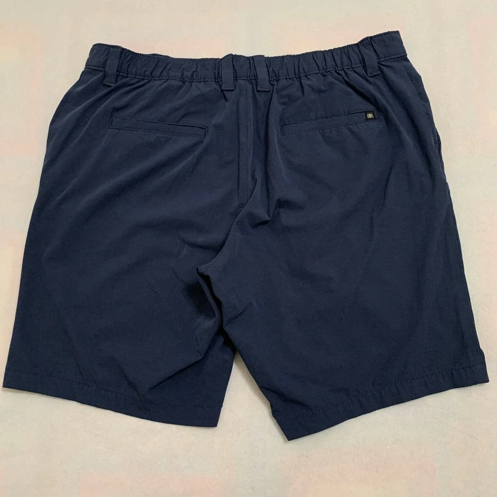 Banana Republic Performance Shorts Mens Size 38 Navy Blue Stretch Golf 9